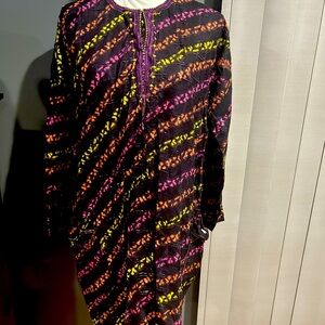 African Men's Clothing Traditional 2 Piece Embroidered Suit Shirt Pants